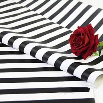 BBJ WRAPS Flower Wrapping Paper Floral Bouquet Wraps for Gift Packaging 20 Sheets 23.6x23.6 Inch