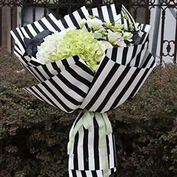 BBJ WRAPS Flower Wrapping Paper Floral Bouquet Wraps for Gift Packaging 20 Sheets 23.6x23.6 Inch