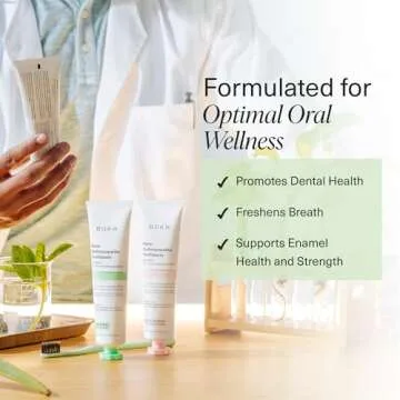 Boka Fluoride Free Toothpaste Nano Hydroxyapatite, Helps Remineralize, Appropriate for Sensitive Teeth, Whitening - for Adult, Kids Oral Care - Ela Mint, Coco Ginger, Lemon Lavender Flavor, 3 Pieces