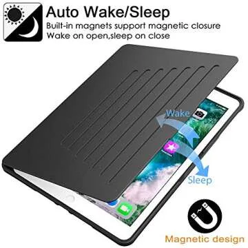 Magnetic iPad 9.7 Case with Pencil Holder - BMOUO