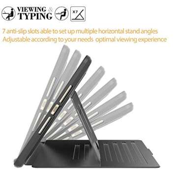Magnetic iPad 9.7 Case with Pencil Holder - BMOUO