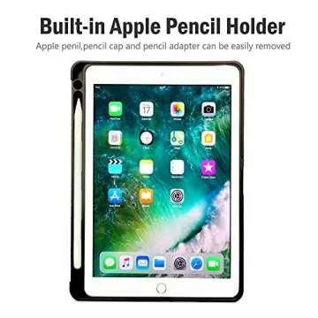 Magnetic iPad 9.7 Case with Pencil Holder - BMOUO