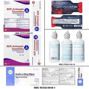 MFASCO First Aid Kit - Fully Stocked Portable Reflective Bag -First Responder Emergency Response Kit -for Natural Disaster Preparedness - Customizable Storage -Includes 415 Pcs First Aid Supplies- Red