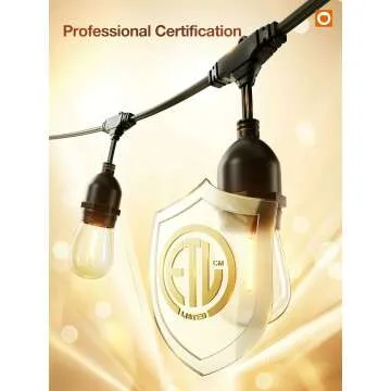 Addlon 48FT LED Outdoor String Lights for Your Patio