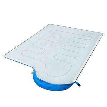 OBTANIM Camping Sleeping Bags Portable Waterproof Sleeping Bag for Adults Kids 4 Seasons Winter, Fall, Spring, Summer Backpacking Hiking Camping Mountaineering Indoor Outdoor Use (Blue)