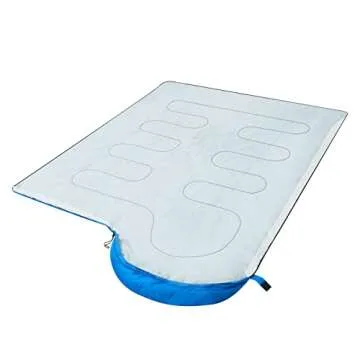 OBTANIM Camping Sleeping Bags Portable Waterproof Sleeping Bag for Adults Kids 4 Seasons Winter, Fall, Spring, Summer Backpacking Hiking Camping Mountaineering Indoor Outdoor Use (Blue)