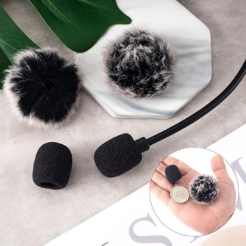 Mini Foam Microphone Windscreens & Furry Covers