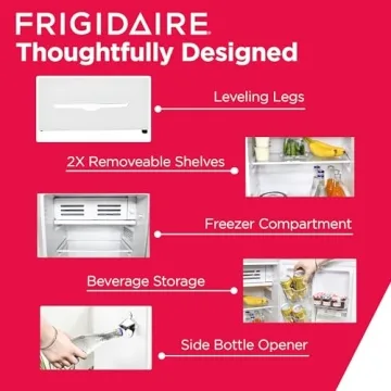 Frigidaire Retro Compact Fridge with Chiller for Stylish Storage