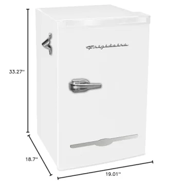 Frigidaire Retro Compact Fridge with Chiller for Stylish Storage