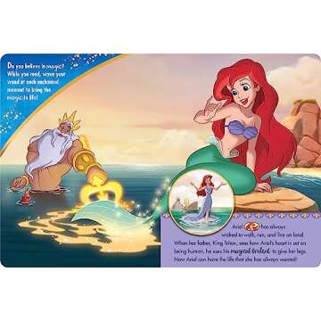 Magical Disney Princess Storybook and Wand Set for Kids