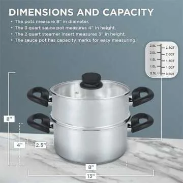 Premium Stainless Steel Steamer Set for Healthy Cooking