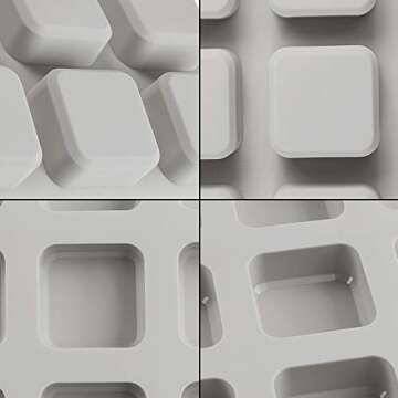 FEBSNOW Silicone Soap Molds - Perfect for DIY Crafts