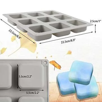 FEBSNOW Silicone Soap Molds - Perfect for DIY Crafts