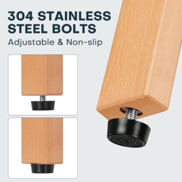 Upstreman 12" Corner Shower Bench for Easy Bathroom Style