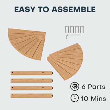 Upstreman 12" Corner Shower Bench for Easy Bathroom Style