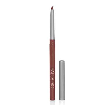 Palladio Retractable Waterproof Lip Liner High Pigmented and Creamy Color Slim Twist Up Smudge Proof Formula with Long Lasting All Day Wear No Sharpener Required, Naked