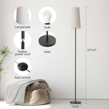 Stylish SUNMORY Floor Lamps with Adjustable Light Options