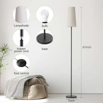 Stylish SUNMORY Floor Lamps with Adjustable Light Options