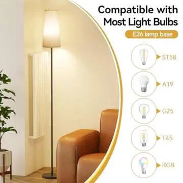 Stylish SUNMORY Floor Lamps with Adjustable Light Options