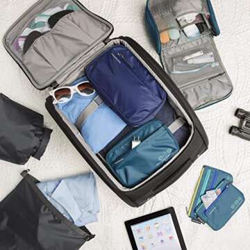 Travelon: World Travel Essentials Tech Organizer - Gray Heather