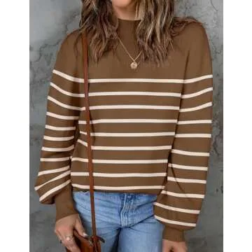 ZESICA Women's Cozy Turtleneck Sweater for Fall Fashion