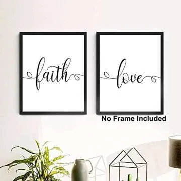 KAIRNE Inspirational Bible Verse Art Print Set