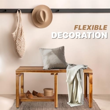 Adjustable Shower Bench for Seniors - ENKEZI 29 in