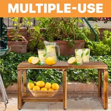 Adjustable Shower Bench for Seniors - ENKEZI 29 in