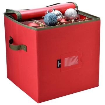 Handy Laundry Christmas Ornament Storage for 64 Ornaments
