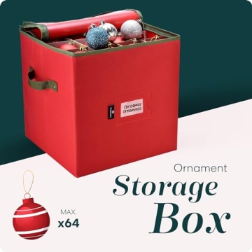 Handy Laundry Christmas Ornament Storage for 64 Ornaments