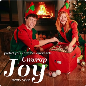 Handy Laundry Christmas Ornament Storage for 64 Ornaments