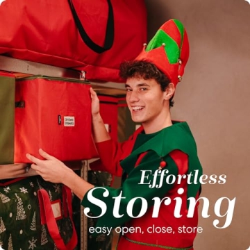 Handy Laundry Christmas Ornament Storage for 64 Ornaments