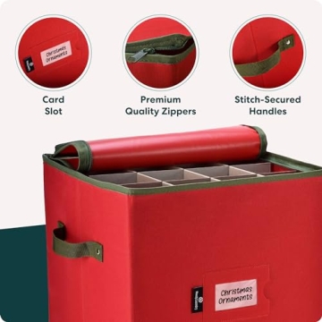 Handy Laundry Christmas Ornament Storage for 64 Ornaments