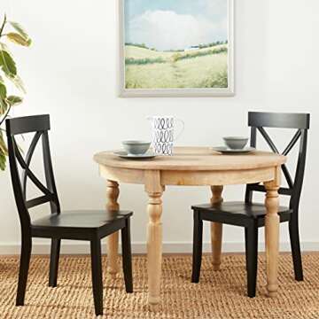 Stylish Homestyles Blair Black Dining Chairs Set of 2