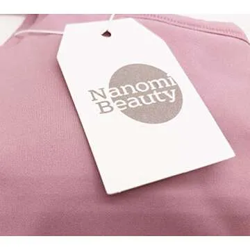 Nanomi Beauty Womens Removable Padded Sports Bras Workout Running Yoga Tank Tops (Pink, Medium)