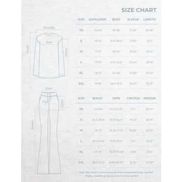 C202 Womens Loungewear Set 2 Piece Pajamas Matching Sets Long Sleeve Crewneck T Shirts Wide Leg Pant...