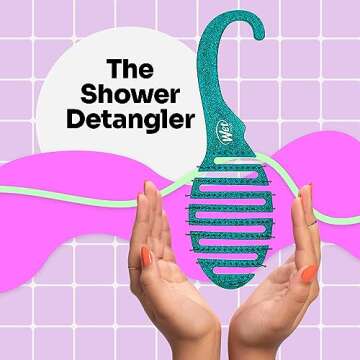 Wet Brush Shower Detangler - Soft Bristles for Smooth Hair