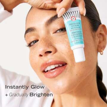 First Aid Beauty - Brighten + Glow Eye Cream with Niacinamide, Gives Skin an Instant Glow and Hydrat...