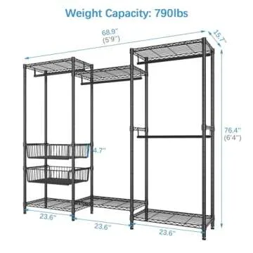 VIPEK V10 Heavy Duty Clothes Rack, Freestanding Closet