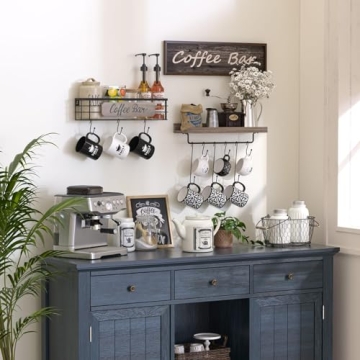 Coffee Mug Holder Organizer for Stylish Kitchen Storage