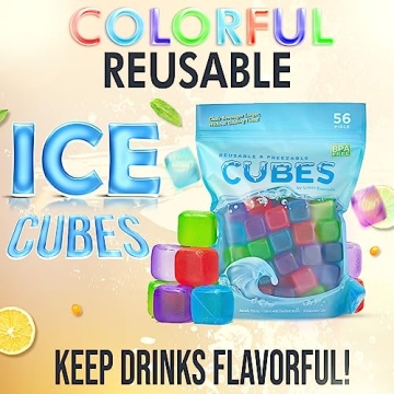 Urban Essentials Quick Freeze Reusable Ice Cubes Pack of 56