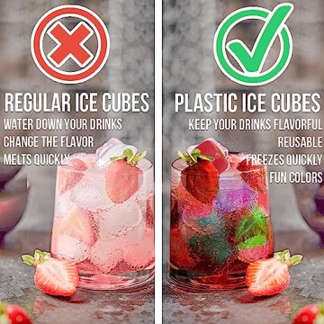 Urban Essentials Quick Freeze Reusable Ice Cubes Pack of 56