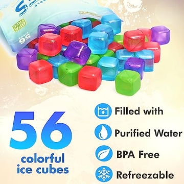 Urban Essentials Quick Freeze Reusable Ice Cubes Pack of 56