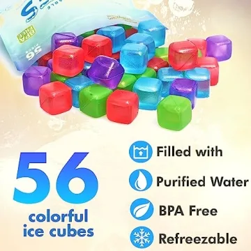 Urban Essentials Quick Freeze Reusable Ice Cubes Pack of 56