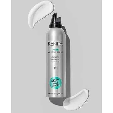 Kenra Nitro Memory Crème 18 | Firm Hold Crème Mousse | All Hair Types | 8 fl. Oz