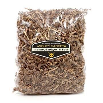 Kraft Crinkle Cut Paper Shred Filler for Gifts and Baskets