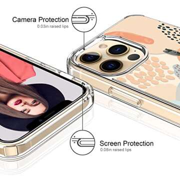 Stylish ICEDIO iPhone 13 Pro Case with Screen Protector