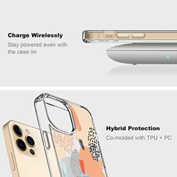 Stylish ICEDIO iPhone 13 Pro Case with Screen Protector