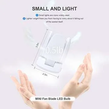 Rieyue 2 Pack Adjustable LED Light Bulbs for Bright Spaces