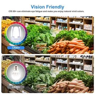 Rieyue 2 Pack Adjustable LED Light Bulbs for Bright Spaces